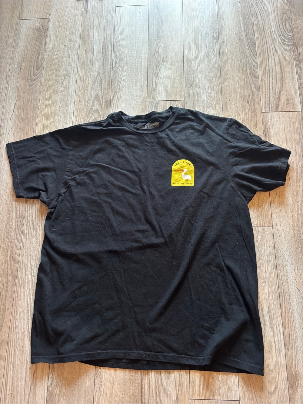 Thalia Surf keep Laguna weird black extra large T-shirt.